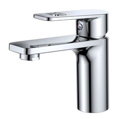 Смеситель для раковины, РМС, корот изл, с картриджем, хром, SL134-001F