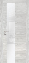 Дверь PX-6 AL кромка с 2-х ст. / Цвет Дуб скай бежевый / белоснежный лакобель / Двери PROFILO PORTE