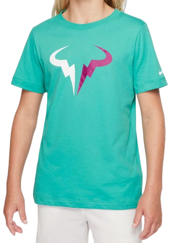 Детская теннисная футболка Nike Court Dri-Fit Tee Rafa B - washed teal