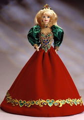 Кукла коллекционная Barbie Holiday Jewel Porcelain 1995