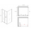Abber Sonnenstrand AG07120B-S75B Душевой уголок, 120x75x195