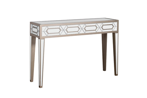 Консоль интерьерная 80x35x120см Garda Decor зеркальный фасад