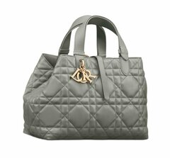 Сумка Dior Toujours, модель среднего формата серо-зеленый