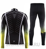 Элитный лыжный гоночный комбинезон Craft Pace black-lime