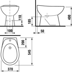 БИДЕ НАПОЛЬНОЕ LYRA