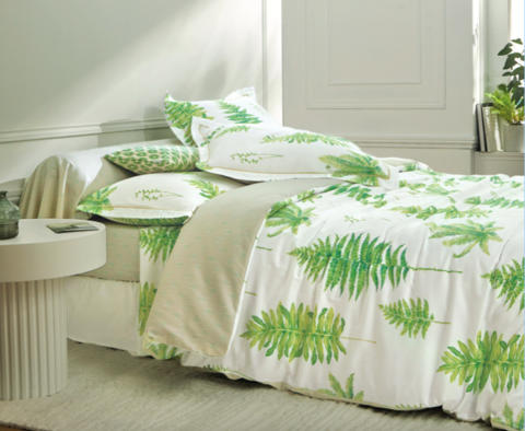 Постельное белье 2 спальное евро Blanc des Vosges A L'ombre Mousse