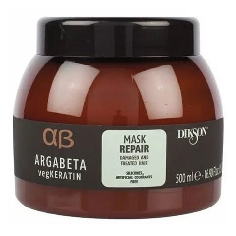 Dikson Argabeta VegKeratin Mask Repair - Маска для ослабленных и химически обработанных волос с гидролизированными протеинами риса и сои