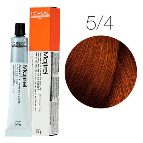 L'Oreal Professionnel Majirel 5.4 (Светлый шатен медный) - Краска для волос