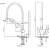 Sancos Loro SC4007CH Смеситель для кухни с гибким изливом и возможностью подключения фильтра для воды, цвет хром