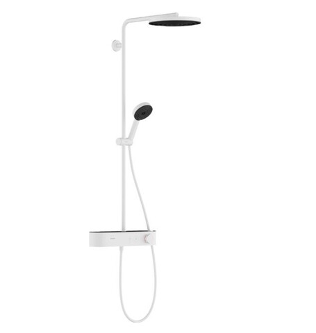 Hansgrohe Pulsify EcoSmart 24221700 Душевая система с термостатом (белый матовый)