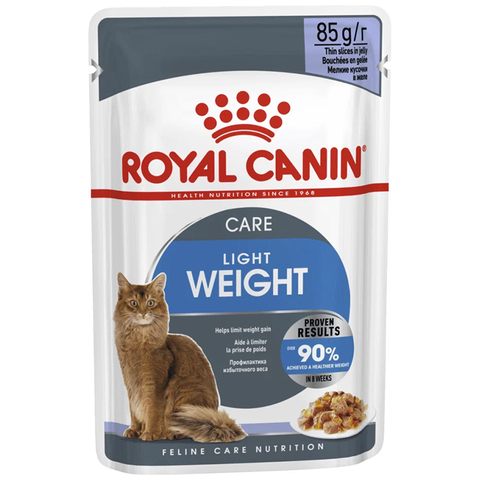 Влажный корм Royal Canin Light Weight Care, кошкам с избыточным весом, кусочки в соусе, 85г