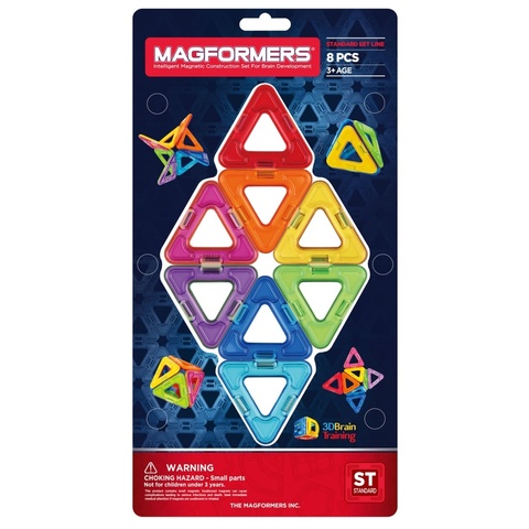 MAGFORMERS Магнитный конструктор Треугольники 8 (63085)