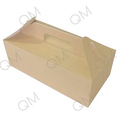 Короб ECO BOX WITH HANDLE универсальный с ручками ( 200 шт., 8 упак., 25 шт.) р-р 288x142x98 мм крафт, 25 шт