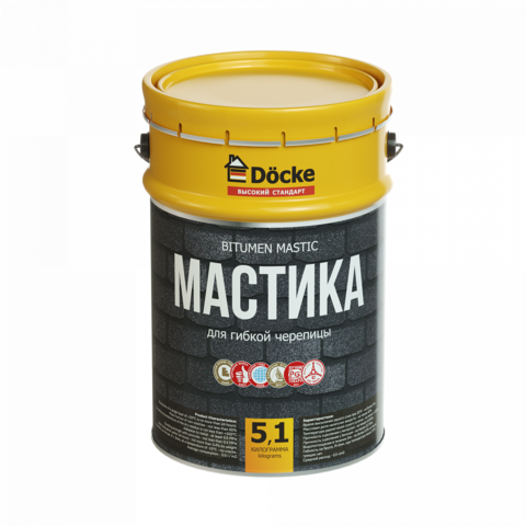 Docke мастика для гибкой черепицы 5кг