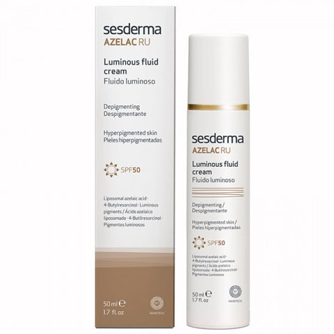 Sesderma AZELAC RU: Флюид для сияния кожи лица SPF50 (Luminous Fluid Cream SPF50)