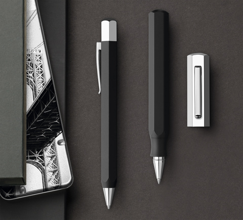 Шариковая ручка Faber-Castell Ondoro Graphite Black