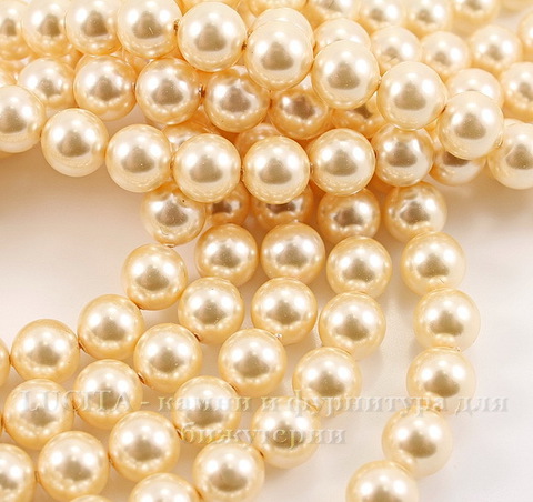 5810 Хрустальный жемчуг Сваровски Crystal Light Gold круглый 8 мм , 5 шт