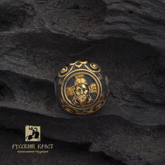 Браслет из чёрного нефрита с бусиной Спас Нерукотворный.