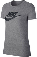 Женская теннисная футболка Nike Sportswear Essential W - dark grey heather/black