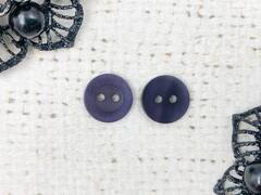 Пуговицы блузочные, d 1,1 см, 2 прокола, светло-фиолетовый