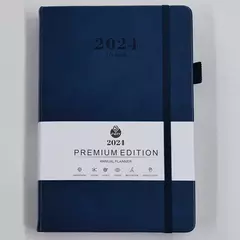 Gündəlik/Ajanda/Ежедневник/Diary Annual Planner 2024 blue