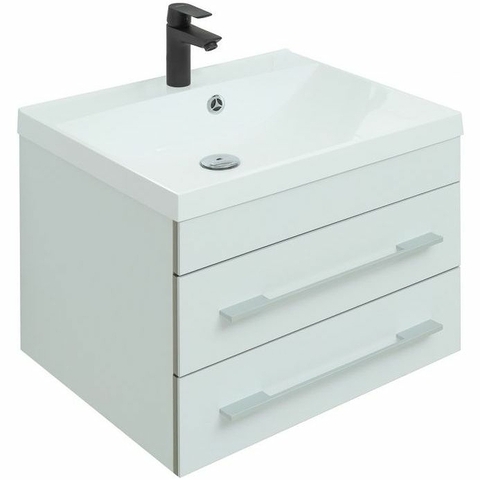 Aquanet 281094 Тумба с раковиной Верона 58 New цв.белый матовый (281094)