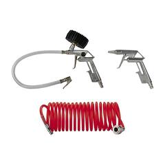 Набор пневмоинструментов QUATTRO ELEMENTI 3 шт, шланг 5м, пистолеты для накачки шин и обду (772-128)