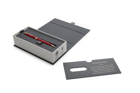 Ручка шариковая Parker Sonnet Core, LaqRed GT SLIM (1931477)