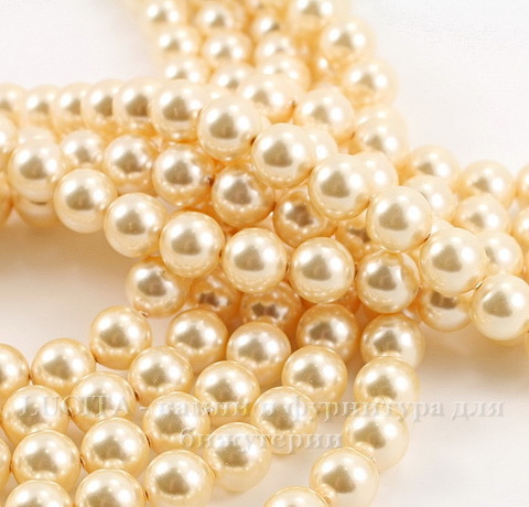 5810 Хрустальный жемчуг Сваровски Crystal Light Gold круглый 8 мм , 5 шт