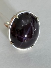 Корунд Зв (серебряный кольцо)