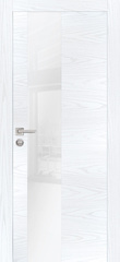 Дверь PX-6 AL кромка с 2-х ст. / Цвет Дуб скай белый / белоснежный лакобель / Двери PROFILO PORTE