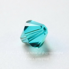 5328 Бусина - биконус Сваровски Blue Zircon 8 мм