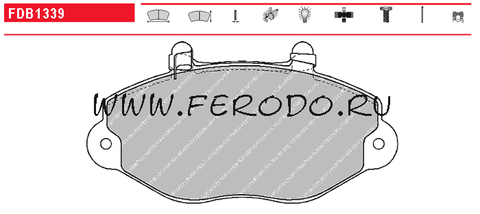 FDB1339 Тормозные колодки дисковые OE 'PREMIER'