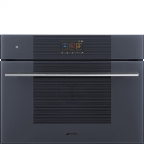 SMEG SO4104S4PG Компактный многофункциональный духовой шкаф, комбинированный с паром, 60 см, высота 45 см, 20 функций, цвет Neptune Grey