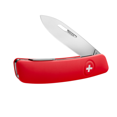 Швейцарский нож SWIZA D02 Standard, 95 мм, 6 функций, красный (блистер)