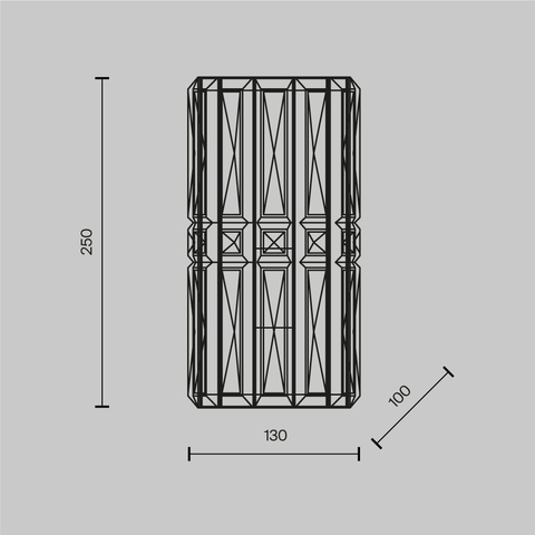 Настенный светильник Maytoni Facet MOD094WL-01G