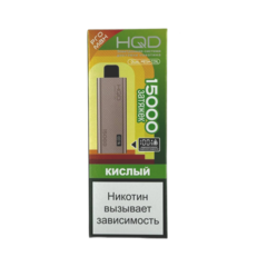 Одноразовая электронная сигарета HQD Ultima Pro Max 15000 - Кислый (15000 затяжек)