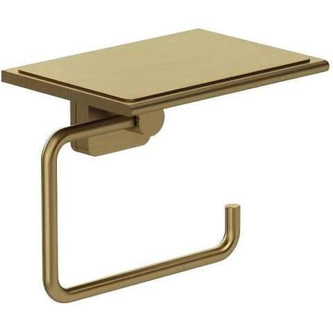 Kludi 25971N0 Kludi 25 971 N0 VELA S держатель бумаги, с полкой, Brushed Gold
