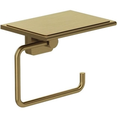 Kludi 25971N0 Kludi 25 971 N0 VELA S держатель бумаги, с полкой, Brushed Gold фото