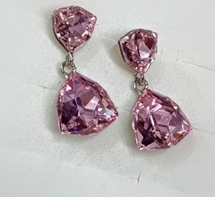 32128 - Серьги с кристаллами треугольниками