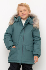 пальто  для мальчика  ВК 36096/5 УЗГ (104-122)