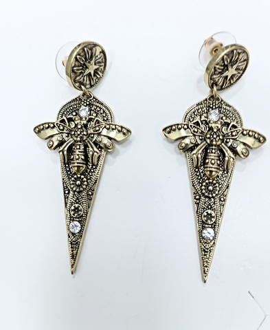 Серьги с подвесками треугольники Alexander McQueen