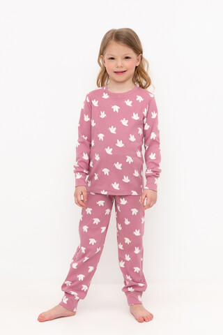 пижама  для девочки  К 1552/пепельная роза,почтовый голубь