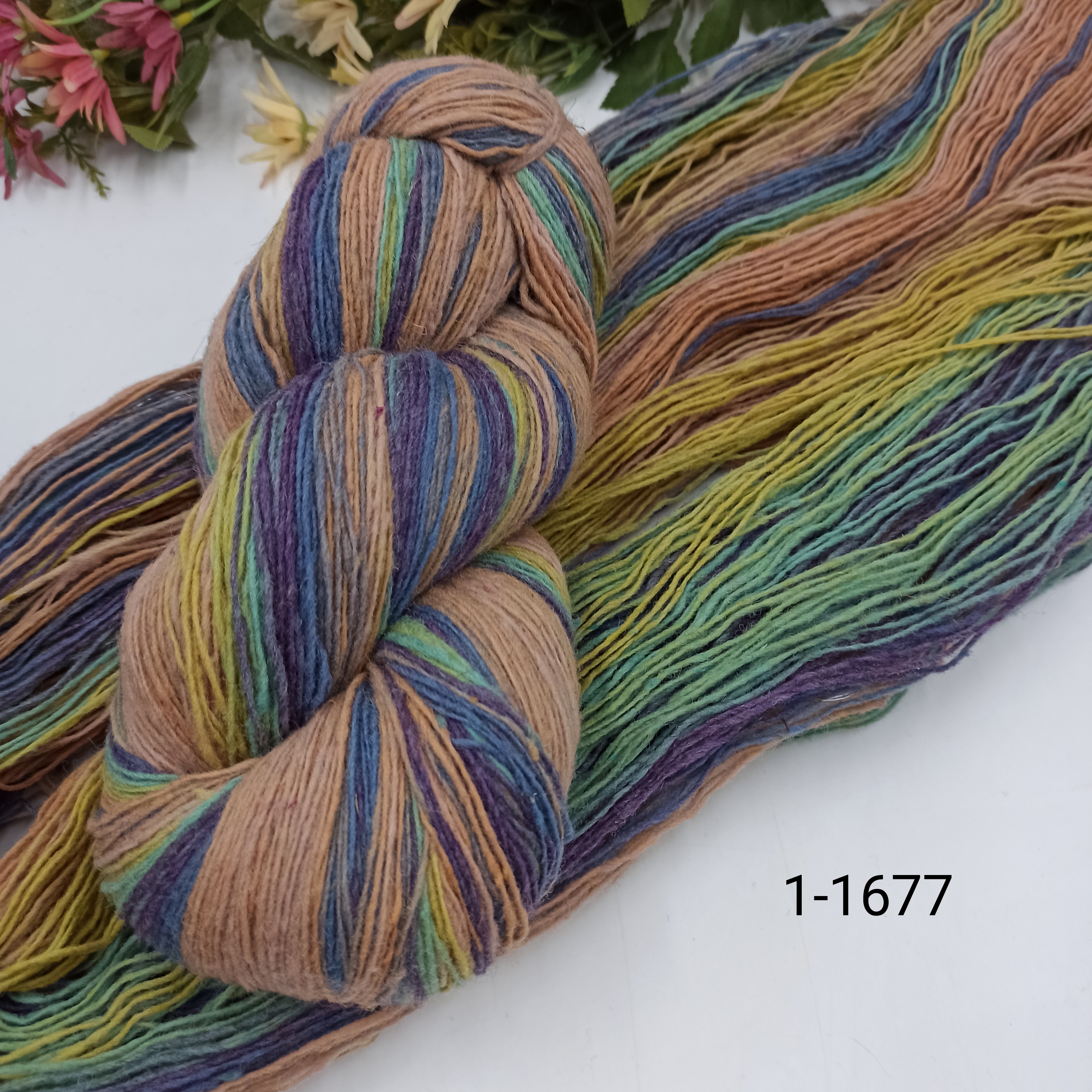 Дундага 6/1 шерсть секционного окрашивания 01-1677 420м/100гр