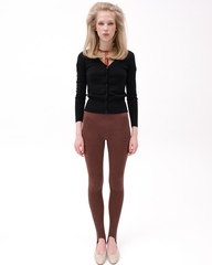 Леггинсы со штрипками Табак