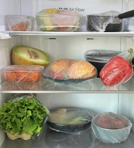 Пакеты-крышки для тарелок на резинке 100шт