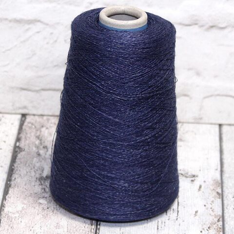 Лен (65%) с хлопком SERVIZI E SETA / PASHA 2/36 темно-синий