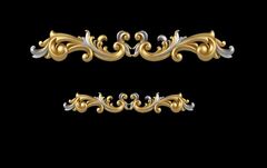 Силиконовый молд № 105 Орнамент большой + малый в подарок