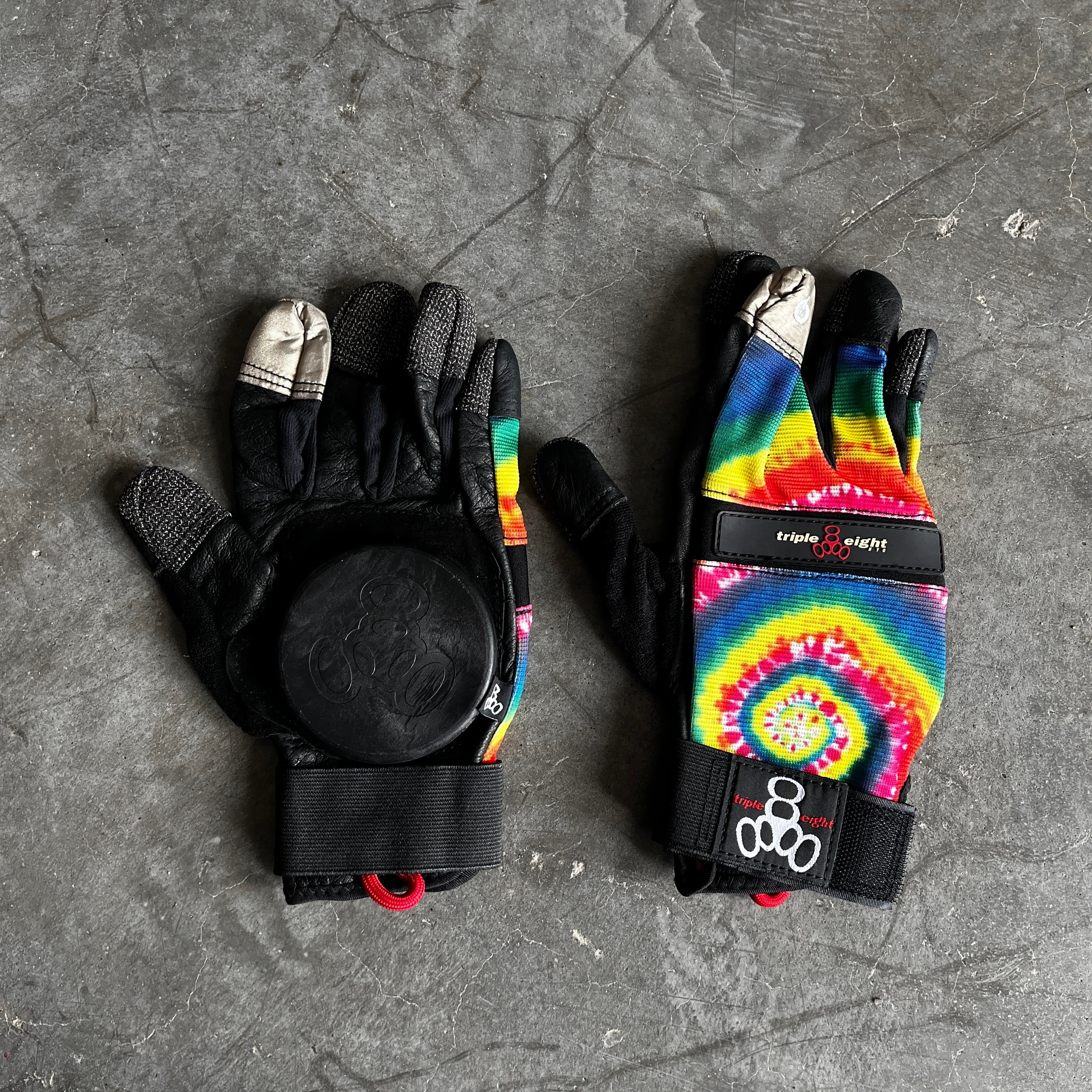 Перчатки Triple8 Slide Glove Tie-Dye