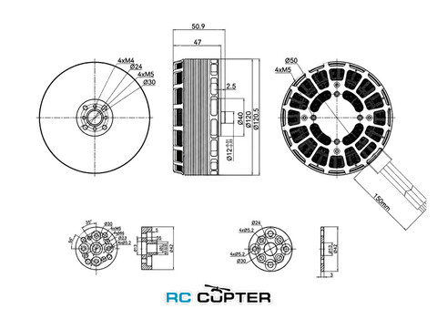 T-Motor MN1118 KV90 (40", 14S, 39 кг)